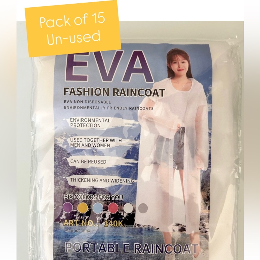 White EVA Fashion Raincoat